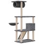 Katzenkratzbaum mit dunkelgrauen Sisalstämmen, 131 cm von vidaXL, Katzenmöbel - Ref: Foro24-171605, Preis: 60,48 €, Rabatt: %