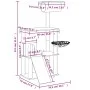 Katzenkratzbaum mit dunkelgrauen Sisalstämmen, 131 cm von vidaXL, Katzenmöbel - Ref: Foro24-171605, Preis: 59,56 €, Rabatt: %