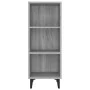 Aparador de madera de ingeniería gris Sonoma 34,5x32,5x90 cm de vidaXL, Aparadores - Ref: Foro24-817424, Precio: 53,85 €, Des...
