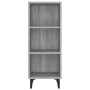 Engineered wood sideboard in Sonoma grey 34.5x32.5x90 cm by vidaXL, Sideboards - Ref: Foro24-817424, Price: 54,46 €, Discount: %
