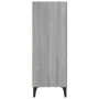 Aparador de madera de ingeniería gris Sonoma 34,5x32,5x90 cm de vidaXL, Aparadores - Ref: Foro24-817424, Precio: 53,85 €, Des...