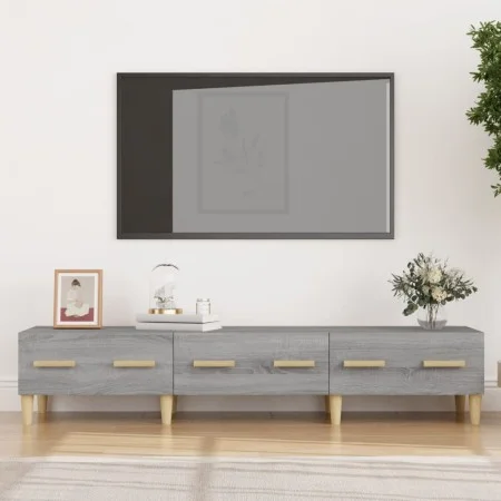 TV-Schrank aus grauem Sonoma-Sperrholz, 150 x 34,5 x 30 cm von vidaXL, TV-Möbel - Ref: Foro24-817508, Preis: 87,10 €, Rabatt: %