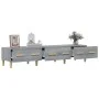 Sonoma gray plywood TV cabinet 150x34.5x30 cm by vidaXL, TV Furniture - Ref: Foro24-817508, Price: 87,10 €, Discount: %