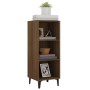 Aparador de madera de ingeniería marrón roble 34,5x32,5x90 cm de vidaXL, Aparadores - Ref: Foro24-817425, Precio: 52,02 €, De...
