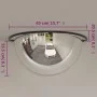 Espejos de tráfico 2 unidades mitad combada acrílico Ø40 cm de vidaXL, Señales de carretera y tráfico - Ref: Foro24-153088, P...