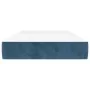 Dunkelblaue Taschenfederkernmatratze aus Samt, 80 x 200 x 20 cm von vidaXL, Matratzen - Ref: Foro24-347692, Preis: 111,51 €, ...