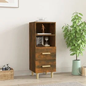 Sideboard aus geräuchertem Eichensperrholz, 34,5 x 34 x 90 cm von vidaXL, Sideboards - Ref: Foro24-817414, Preis: 46,86 €, Ra...