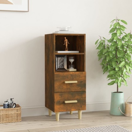 Sideboard aus geräuchertem Eichensperrholz, 34,5 x 34 x 90 cm von vidaXL, Sideboards - Ref: Foro24-817414, Preis: 47,34 €, Ra...