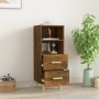 Sideboard aus geräuchertem Eichensperrholz, 34,5 x 34 x 90 cm von vidaXL, Sideboards - Ref: Foro24-817414, Preis: 47,34 €, Ra...