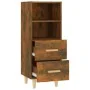 Sideboard aus geräuchertem Eichensperrholz, 34,5 x 34 x 90 cm von vidaXL, Sideboards - Ref: Foro24-817414, Preis: 46,86 €, Ra...