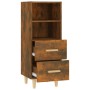Sideboard aus geräuchertem Eichensperrholz, 34,5 x 34 x 90 cm von vidaXL, Sideboards - Ref: Foro24-817414, Preis: 47,34 €, Ra...