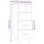 Sideboard aus geräuchertem Eichensperrholz, 34,5 x 34 x 90 cm von vidaXL, Sideboards - Ref: Foro24-817414, Preis: 46,86 €, Ra...