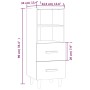 Sideboard aus geräuchertem Eichensperrholz, 34,5 x 34 x 90 cm von vidaXL, Sideboards - Ref: Foro24-817414, Preis: 47,34 €, Ra...