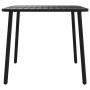 Juego de comedor de jardín 5 piezas acero gris antracita