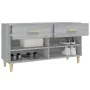 Sonoma grau Sperrholz Schuhschrank 102x35x55 cm von vidaXL, Schuhregale und Schuhorganisatoren - Ref: Foro24-817568, Preis: 5...