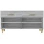 Sonoma grau Sperrholz Schuhschrank 102x35x55 cm von vidaXL, Schuhregale und Schuhorganisatoren - Ref: Foro24-817568, Preis: 5...