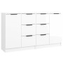 Sideboards 2 units glossy white plywood 60x30x70 cm by vidaXL, Sideboards - Ref: Foro24-3115792, Price: 172,05 €, Discount: %