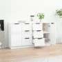 Sideboards 2 units glossy white plywood 60x30x70 cm by vidaXL, Sideboards - Ref: Foro24-3115792, Price: 169,40 €, Discount: %