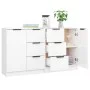 Sideboards 2 units glossy white plywood 60x30x70 cm by vidaXL, Sideboards - Ref: Foro24-3115792, Price: 169,40 €, Discount: %