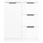 Sideboards 2 units glossy white plywood 60x30x70 cm by vidaXL, Sideboards - Ref: Foro24-3115792, Price: 169,40 €, Discount: %
