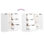 Sideboards 2 Einheiten aus glänzend weißem Sperrholz 60x30x70 cm von vidaXL, Sideboards - Ref: Foro24-3115792, Preis: 172,05 ...