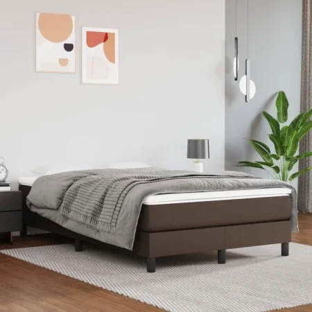 Braune Taschenfederkernmatratze aus Kunstleder, 120 x 200 x 20 cm von vidaXL, Matratzen - Ref: Foro24-347765, Preis: 179,54 €...