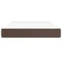 Colchón muelles ensacados cuero sintético marrón 120x200x20 cm de vidaXL, Colchones - Ref: Foro24-347765, Precio: 179,54 €, D...