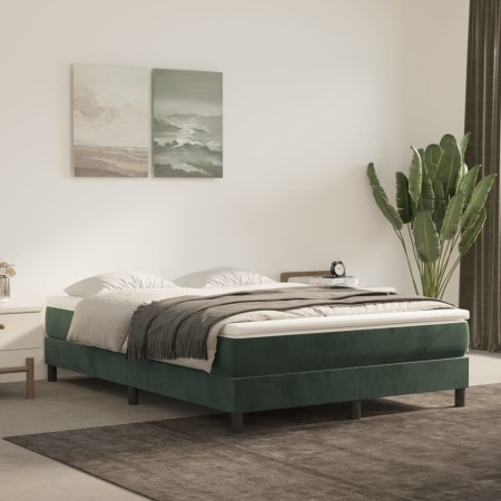 Dunkelgrüne Taschenfederkernmatratze aus Samt, 140 x 200 x 20 cm von vidaXL, Matratzen - Ref: Foro24-347811, Preis: 227,23 €,...
