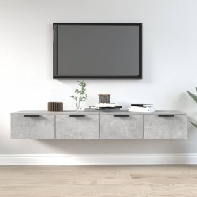 Hängeschränke 2 Stück Beton grau Sperrholz 68x30x20 cm von vidaXL, Regale und Regale - Ref: Foro24-3115895, Preis: 70,99 €, R...