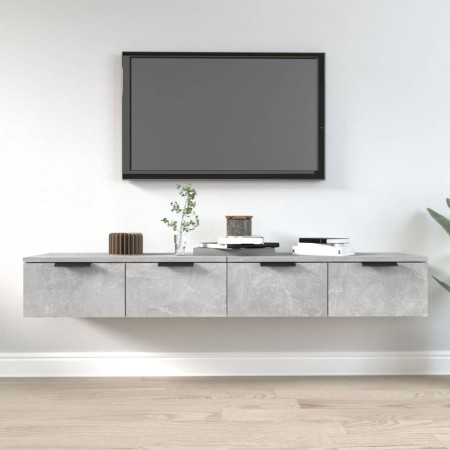 Hängeschränke 2 Stück Beton grau Sperrholz 68x30x20 cm von vidaXL, Regale und Regale - Ref: Foro24-3115895, Preis: 70,99 €, R...
