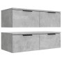 Hängeschränke 2 Stück Beton grau Sperrholz 68x30x20 cm von vidaXL, Regale und Regale - Ref: Foro24-3115895, Preis: 70,99 €, R...