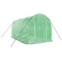 Invernadero con estructura de acero verde 8 m² 4x2x2 m