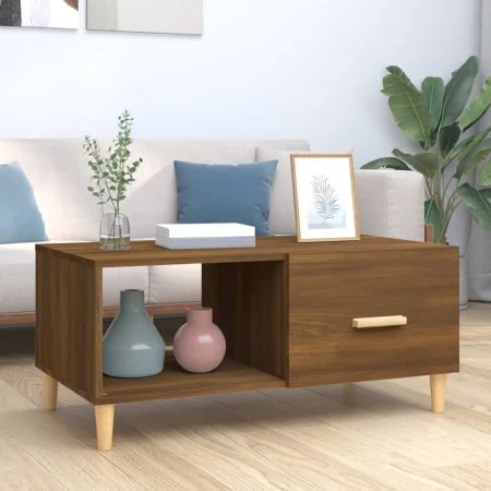 Couchtisch aus braunem Eichensperrholz, 89,5 x 50 x 40 cm von vidaXL, Couchtisch - Ref: Foro24-817515, Preis: 44,56 €, Rabatt: %