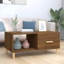 Mesa de centro madera contrachapada roble marrón 89,5x50x40 cm de vidaXL, Mesas de centro - Ref: Foro24-817515, Precio: 49,95...
