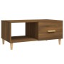 Mesa de centro madera contrachapada roble marrón 89,5x50x40 cm de vidaXL, Mesas de centro - Ref: Foro24-817515, Precio: 49,95...