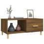 Mesa de centro madera contrachapada roble marrón 89,5x50x40 cm de vidaXL, Mesas de centro - Ref: Foro24-817515, Precio: 49,95...