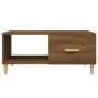 Mesa de centro madera contrachapada roble marrón 89,5x50x40 cm de vidaXL, Mesas de centro - Ref: Foro24-817515, Precio: 49,95...