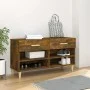 Mueble zapatero madera contrachapada roble ahumado 102x35x55 cm by vidaXL, Shoe racks and shoe organizers - Ref: Foro24-81756...