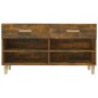 Mueble zapatero madera contrachapada roble ahumado 102x35x55 cm by vidaXL, Shoe racks and shoe organizers - Ref: Foro24-81756...
