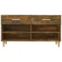 Mueble zapatero madera contrachapada roble ahumado 102x35x55 cm by vidaXL, Shoe racks and shoe organizers - Ref: Foro24-81756...
