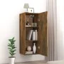 Smoked oak plywood wall cabinet 34.5x34x90 cm by vidaXL, Shelves and shelves - Ref: Foro24-817438, Price: 44,39 €, Discount: %