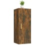 Armario de pared contrachapada roble ahumado 34,5x34x90 cm de vidaXL, Estantes y estanterías - Ref: Foro24-817438, Precio: 44...