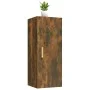 Smoked oak plywood wall cabinet 34.5x34x90 cm by vidaXL, Shelves and shelves - Ref: Foro24-817438, Price: 44,39 €, Discount: %
