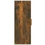Smoked oak plywood wall cabinet 34.5x34x90 cm by vidaXL, Shelves and shelves - Ref: Foro24-817438, Price: 44,39 €, Discount: %