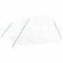Invernadero con estructura de acero blanco 12 m² 4x3x2 m