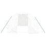 Invernadero con estructura de acero blanco 12 m² 4x3x2 m