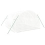 Invernadero con estructura de acero blanco 12 m² 4x3x2 m