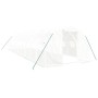 Invernadero con estructura de acero blanco 30 m² 10x3x2 m