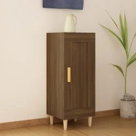 Oak brown engineered wood sideboard 34.5x34x90 cm by vidaXL, Sideboards - Ref: Foro24-817434, Price: 47,37 €, Discount: %