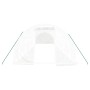 Invernadero con estructura de acero blanco 36 m² 12x3x2 m